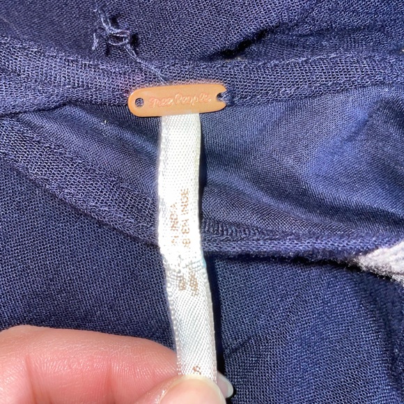 Free People Embroidered Austin Dress in Navy Blue - Picture 3 of 8